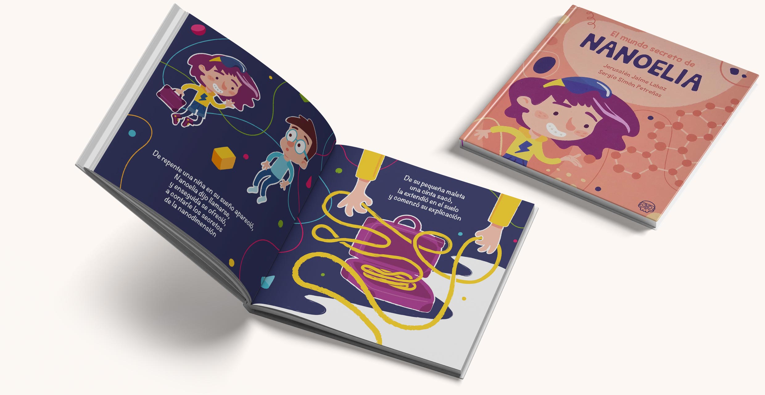 Ilustración infantil cuento Nanoelia