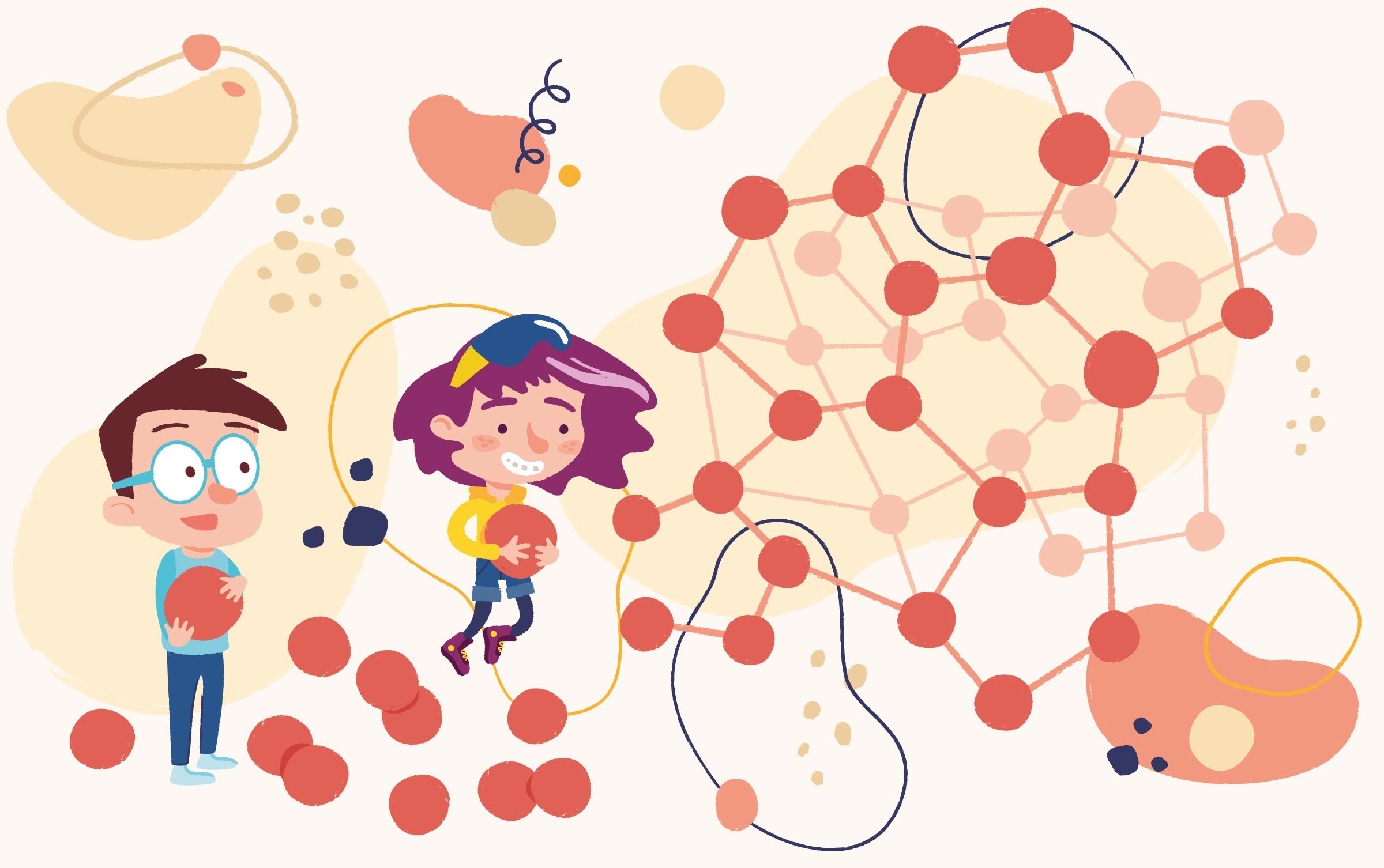Ilustración infantil cuento Nanoelia
